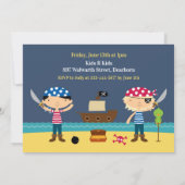 Pirate Foto zum Geburtstag Einladung (Rückseite)