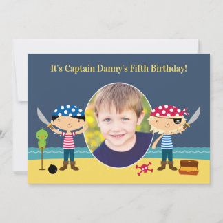 Pirate Foto zum Geburtstag Einladung