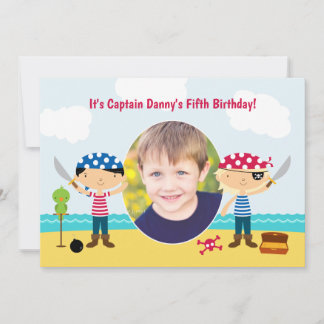 Pirate Foto zum Geburtstag Einladung