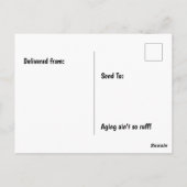 Pirate French Bulldog Geburtstagsfeier Postkarte (Rückseite)