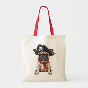 Pirate French Bulldog Skull Crossbones Tragetasche