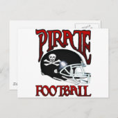 PIRATE-FUSSBALL POSTKARTE (Vorne/Hinten)
