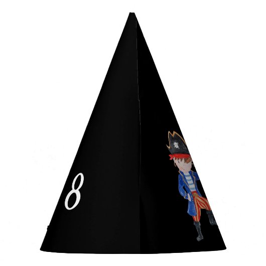 Pirate Geburtstag thematische Party Schatzsuche Partyhütchen (Rückseite)