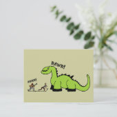 Pirate gegen Dinosaurier Postkarte (Stehend Vorderseite)