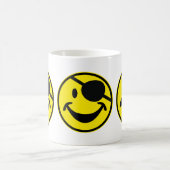 Pirate gelb + Ihr Backg. Ideen Kaffeetasse (Mittel)