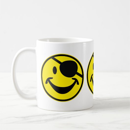 Pirate gelb + Ihr Backg. Ideen Kaffeetasse (Links)
