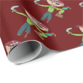 Pirate Geschenkpapier (Rolleneckpunkt)
