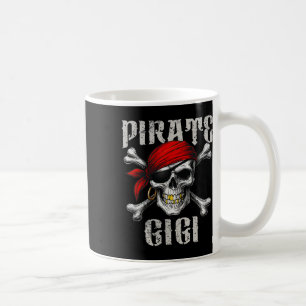 Pirate Gigi Piratenflagge Flag und Skull Crossbone Kaffeetasse