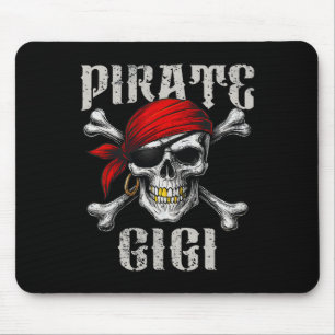 Pirate Gigi Piratenflagge Flag und Skull Crossbone Mousepad