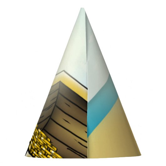 Pirate Girl Birthday Party Hat Partyhütchen (Rückseite)