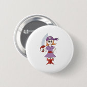 Pirate Girl Button (Vorne & Hinten)