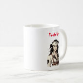 Pirate Girl Coffee Tasse (VorderseiteRechts)