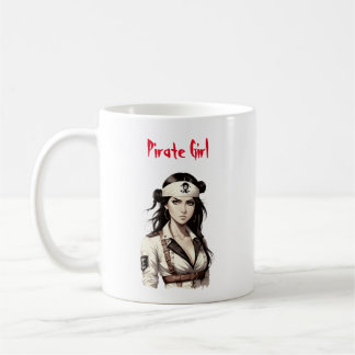 Pirate Girl Coffee Tasse