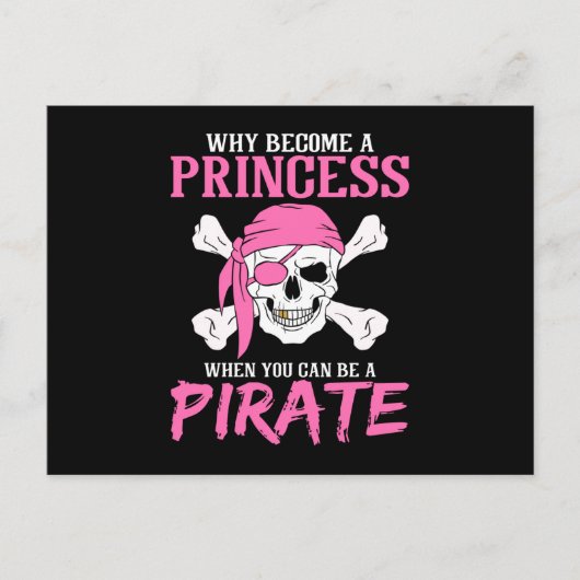 Pirate Girl Pirate Gift Girl Postkarte (Vorderseite)