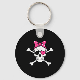 Pirate Girl Skull Herzstück Outfit Kleinkind Valen Schlüsselanhänger