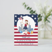 Pirate Girl Treasure Karte Geburtstagsparty (Stehend Vorderseite)