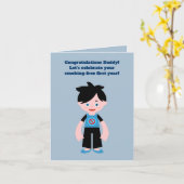 Pirate Girl Treasure Karte Geburtstagsparty (Gelbe Blume)