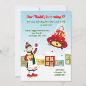 Pirate Girl Treasure Karte Geburtstagsparty (Vorderseite)