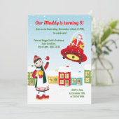 Pirate Girl Treasure Karte Geburtstagsparty (Stehend Vorderseite)