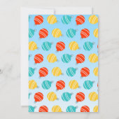 Pirate Girl Treasure Karte Geburtstagsparty (Rückseite)