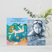 Pirate Girl Treasure Karte Geburtstagsparty (Stehend Vorderseite)