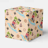 Pirate Girl Treasure Karte Geburtstagsparty Geschenkschachtel (Rückseite)