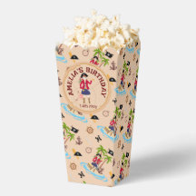 Pirate Girl Treasure Karte Geburtstagsparty