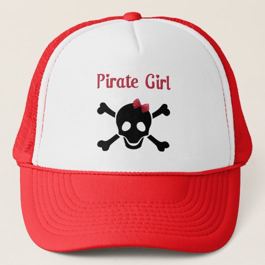 Pirate Girl Truckerkappe (Vorderseite)