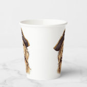 Pirate Golden Retriever Dog Skull Pappbecher (Links)