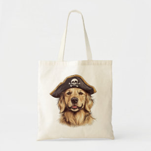 Pirate Golden Retriever Dog Skull Tragetasche