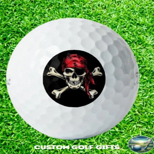 Pirate Golf Geschenk Golfhandtuch
