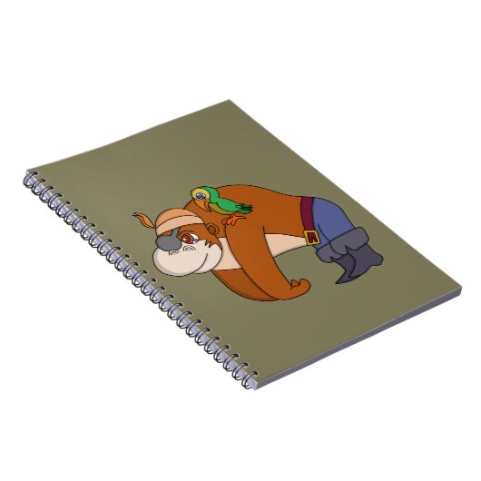 Pirate Gorilla Notizblock (Rechte Seite)