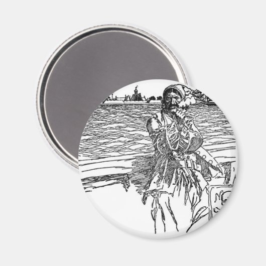 Pirate Graphis Magnet (Vorderseite/Rückseite)