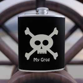 Pirate Grog Niedlich Skull & Crossbones Hüftkolben Flachmann