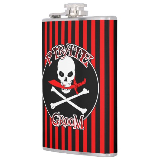 Pirate Groom Flask Flachmann (Links)