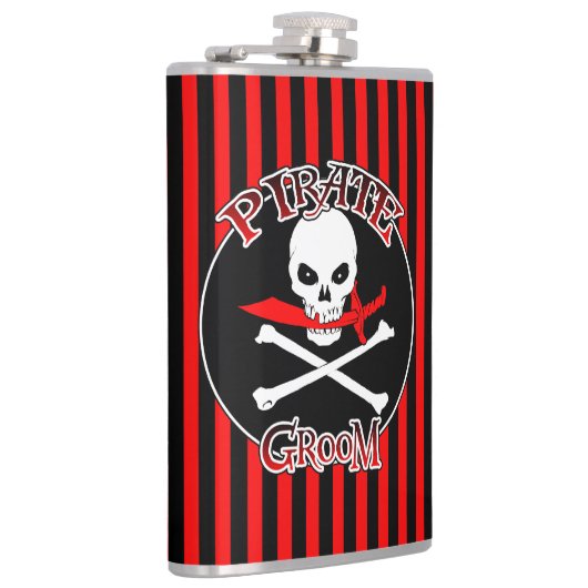 Pirate Groom Flask Flachmann (Rechts)