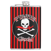 Pirate Groom Flask Flachmann (Vorderseite)