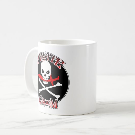 Pirate Groom Kaffeetasse (Vorderseite Links)