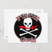 Pirate Groom Postkarte (Vorne/Hinten)