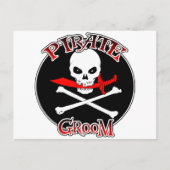 Pirate Groom Postkarte (Vorderseite)