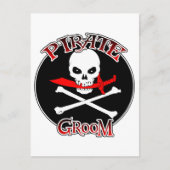Pirate Groom Postkarte (Vorderseite)