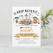 Pirate Halloween Kindergeburtstag Einladung