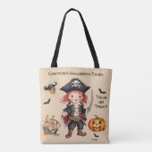 Pirate Halloween Trick oder Treat Candy Tasche (Rückseite)
