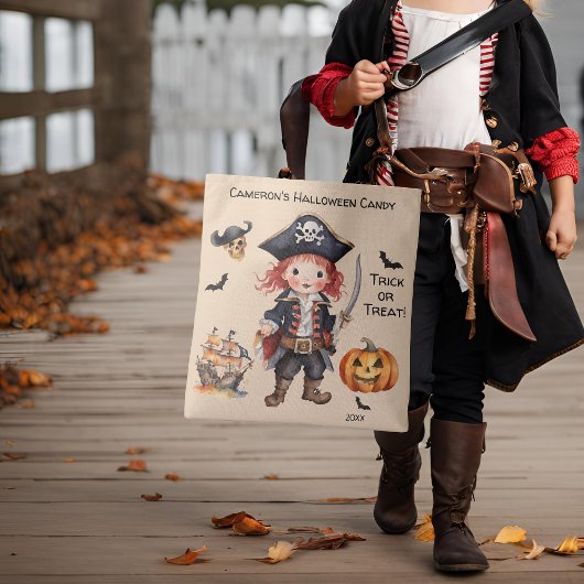 Pirate Halloween Trick oder Treat Candy Tasche