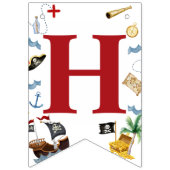 Pirate Happy Birthday Party Wimpelkette (Zweite Fahne)