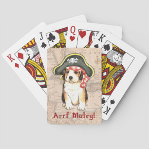 Pirate Hat Beagle Spielkarten