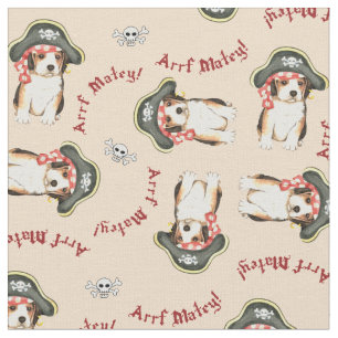 Pirate Hat Beagle Stoff