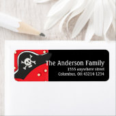 Pirate Hat Rücksendeadressen-Aufkleber (Insitu)