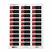 Pirate Hat Rücksendeadressen-Aufkleber (Vorne)