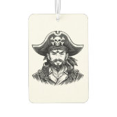 Pirate head with hat sailor and Eye Patch and Bear Autolufterfrischer (Rückseite)